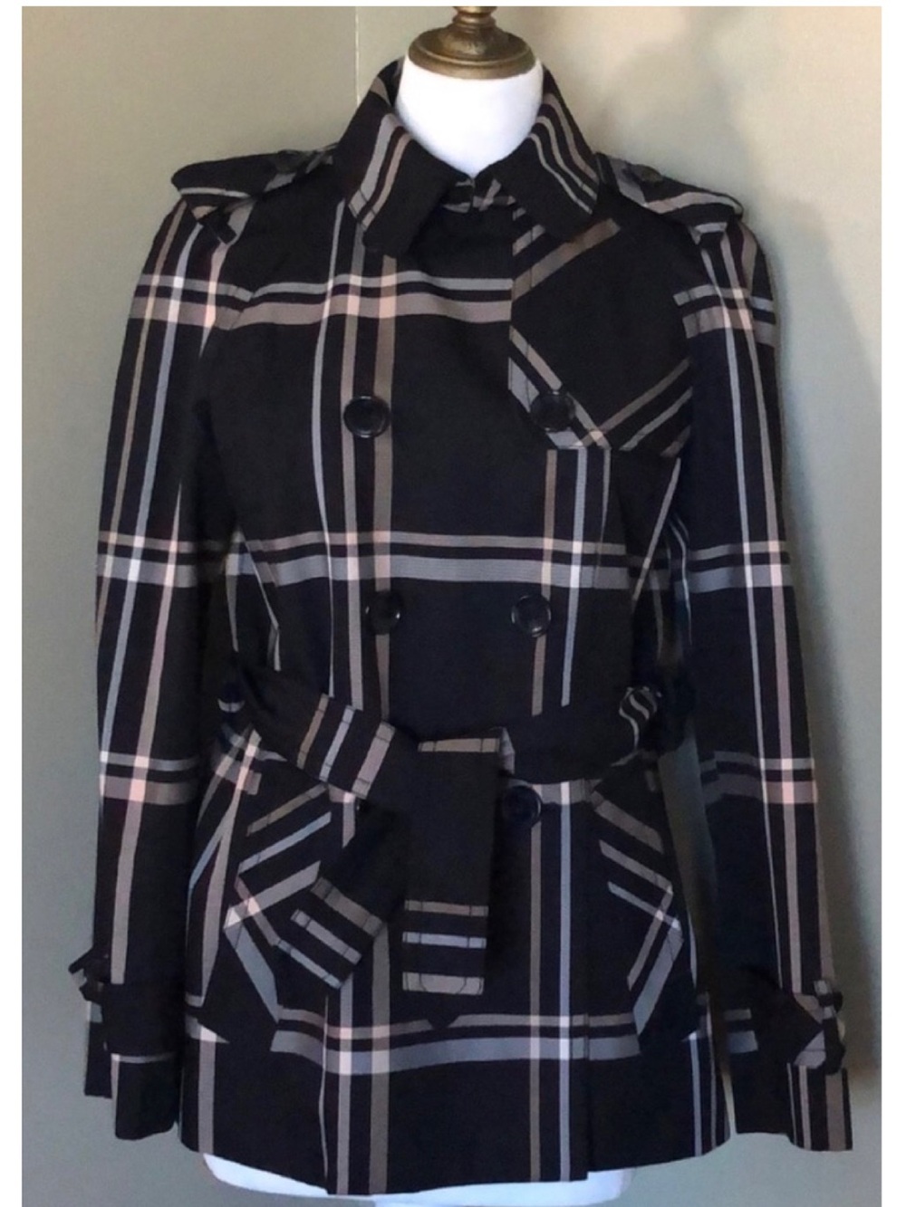 NWT-Coach Double Breasted PeaCoat-Lightweight-S